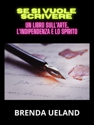 cover image of Se si vuole scrivere (Tradotto)